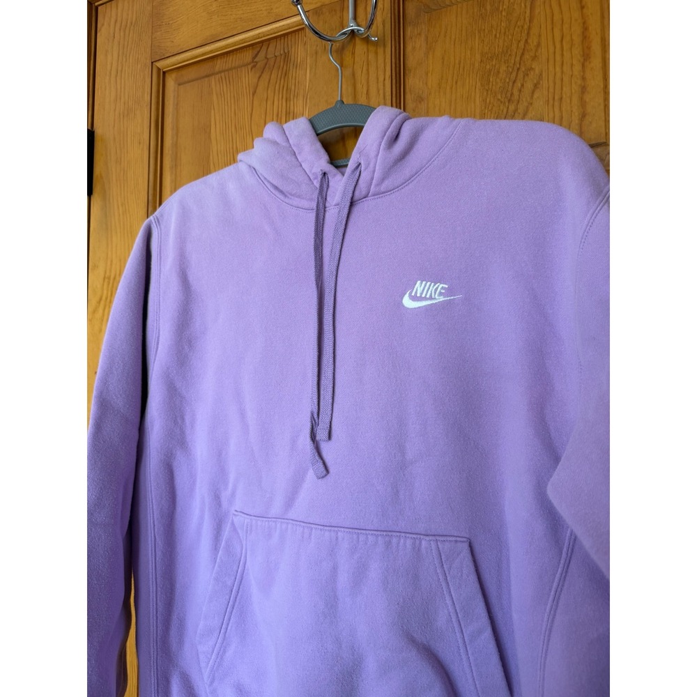 Nike Sportswear Essential Fleece Hoodie Lavender Purple Womens Small BV4124-591 - Picture 2 of 5